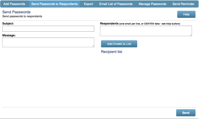 Send Passwords