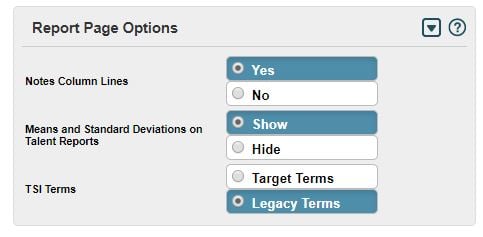 TSI options